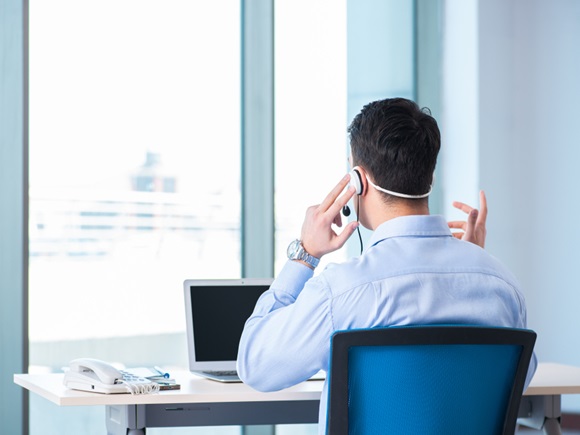 Male call-center operator in business concept_id1529300543