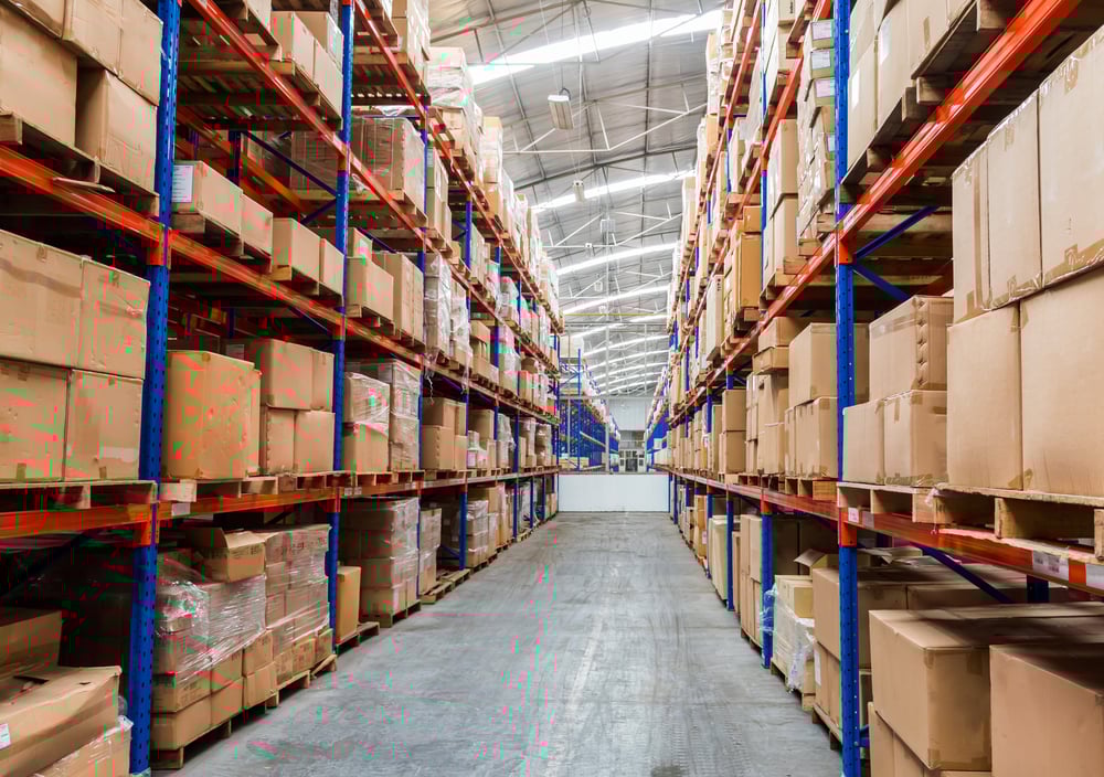 Warehouse storage of retail merchandise shop._id656148205