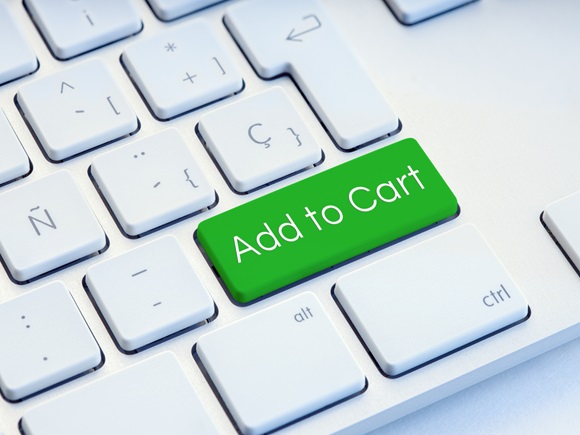 Add to cart on green computer Keyboard Key_id1919453525