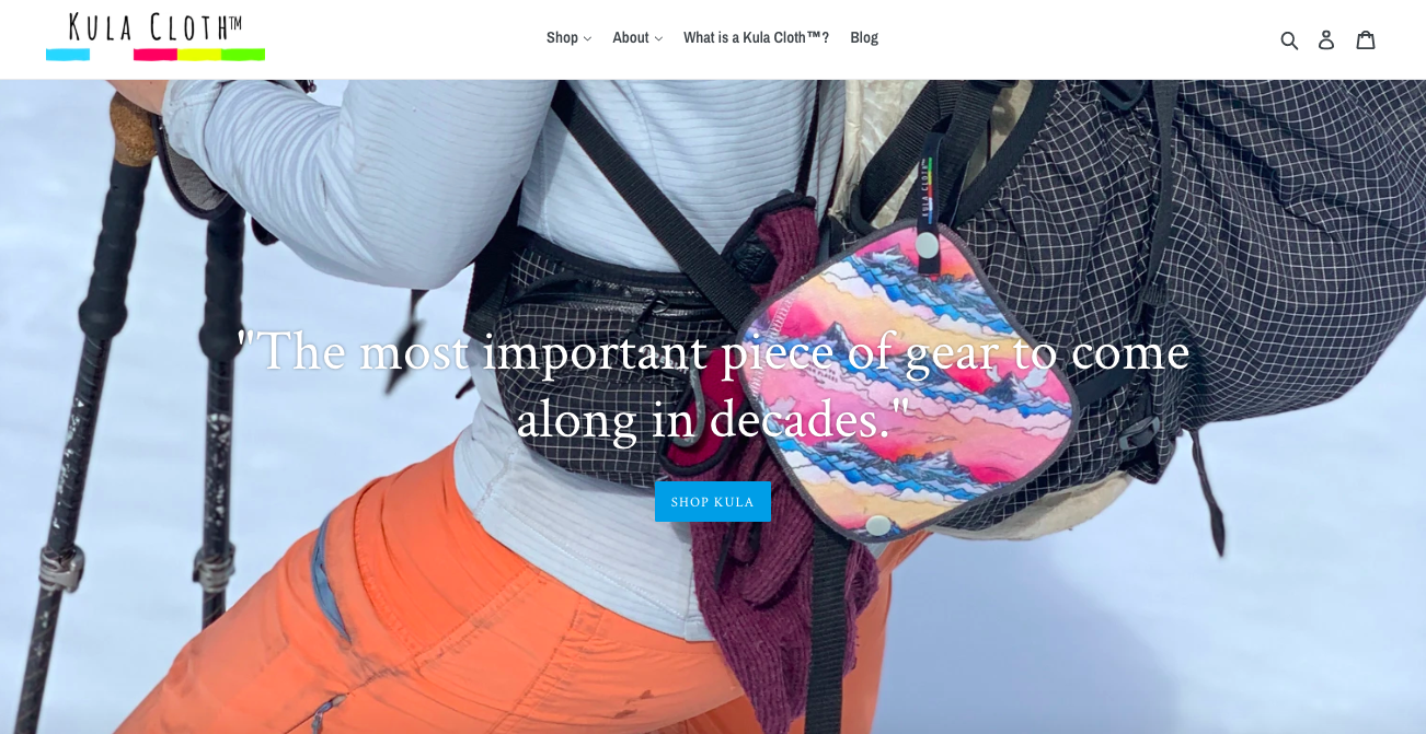 kula cloth - shopify websites
