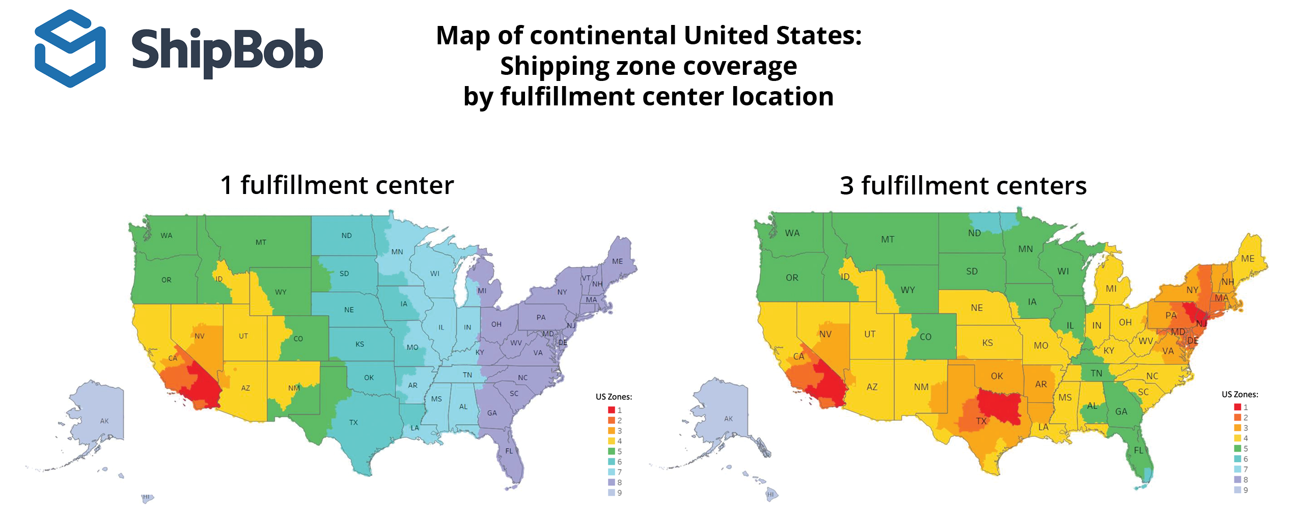 Shipping Zone Maps 