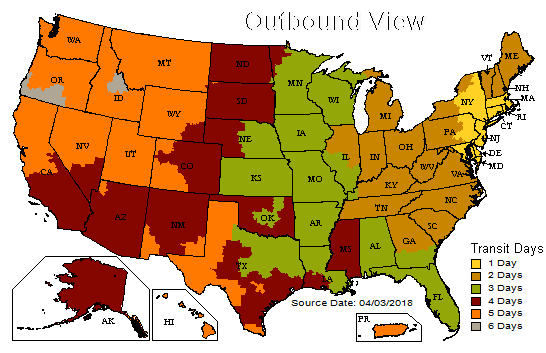 shipping zones - shipbob