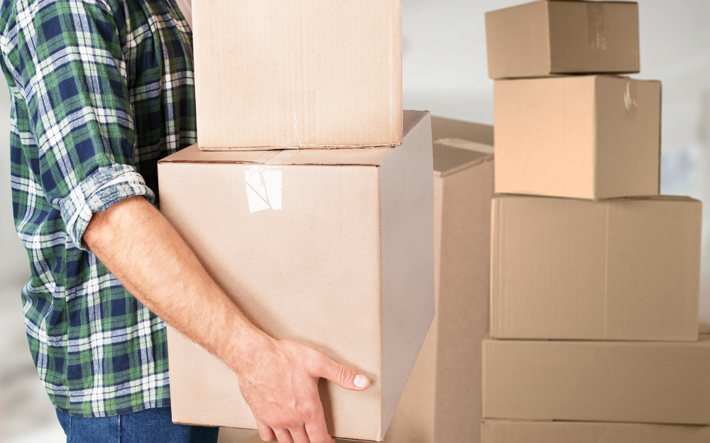 Warehouse worker or seller packing order box for dispatching, service concept._id1860739117