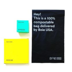 Boie's noissue compostable bags that ShipBob ships