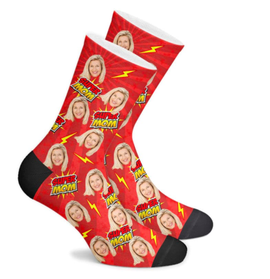 custom super mom socks