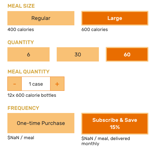 ample foods - subscription example