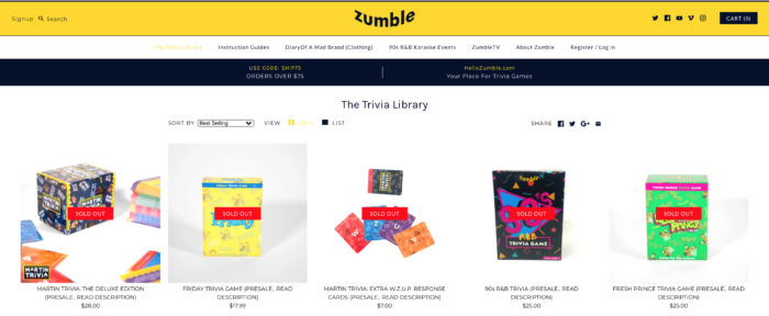 Zumble Trivia Games