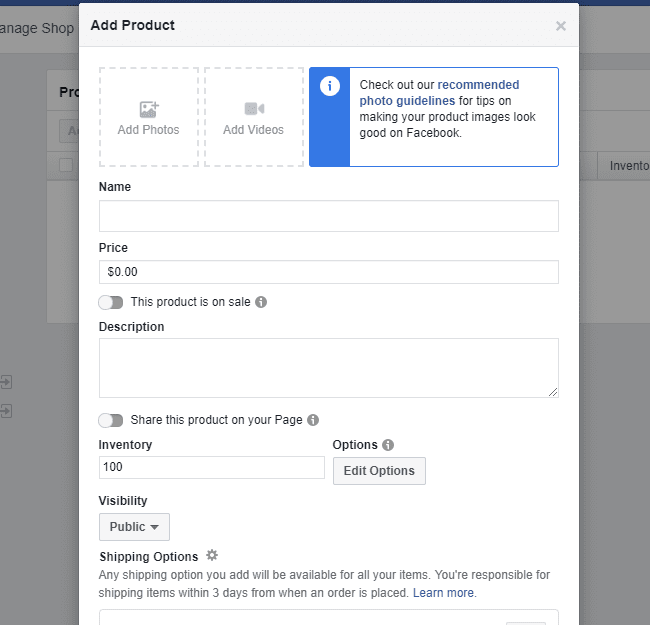 How Facebook Shop Work - Example 1