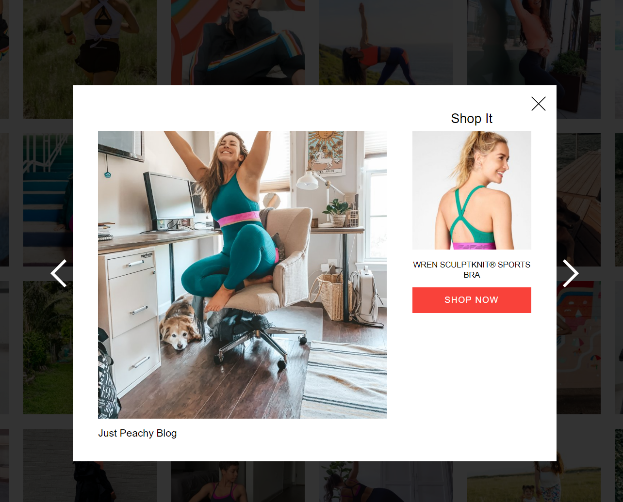 social commerce Fabletics user generated content example