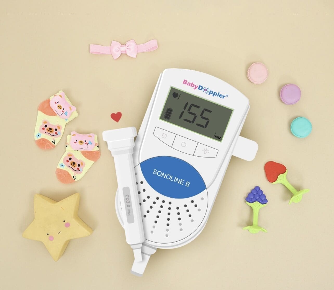 The Official BabyDoppler® Sonoline B Fetal Doppler (Pink)